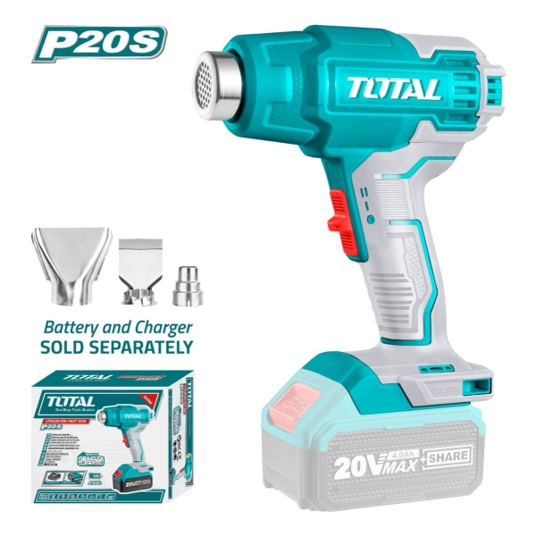 Pistola De Calor 20 V P20s 550ºc C/accesorios Tbli2002 - Imagen 2