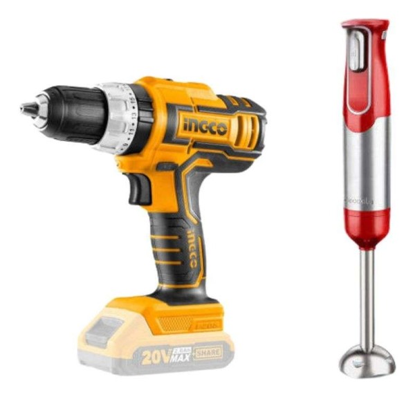 Super Combo Atornillador 20v Ingco + Mixer Decakila Cosli221