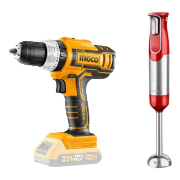 Super Combo Atornillador 20v Ingco + Mixer Decakila Cosli221