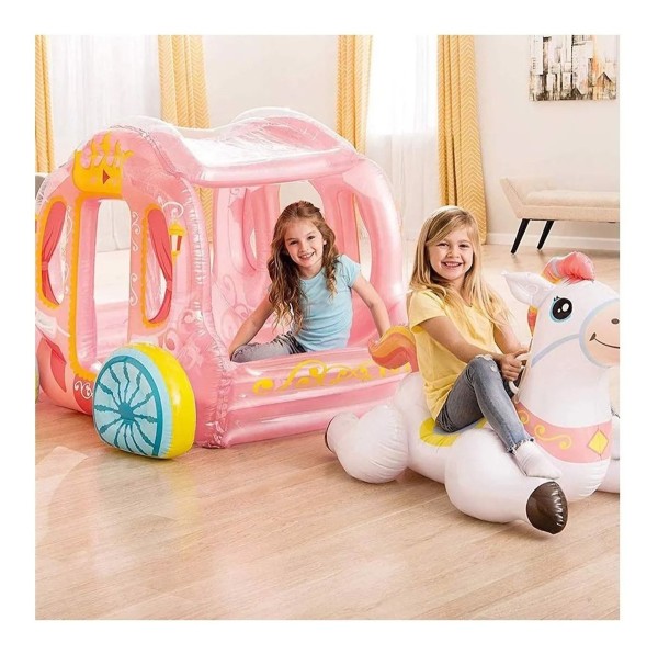 Carruaje De Princesa Inflable Para Montar Intex 56514 - Imagen 3