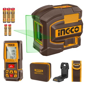 Nivel Laser 35m + Medidor De Distancia 75m Ingco Cosll0401