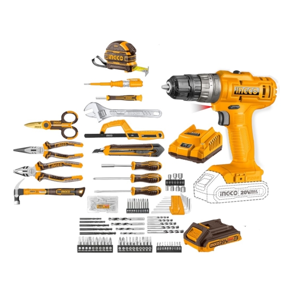 Kit Atornillador Percutor+ 165 Herramientas Hkthp11651 Ingco - Imagen 2