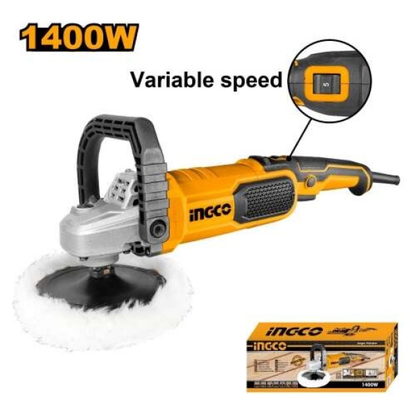 Lustra Pulidora 1400w Vel Regulable Ingco Ap140016 - Elsue - Imagen 2