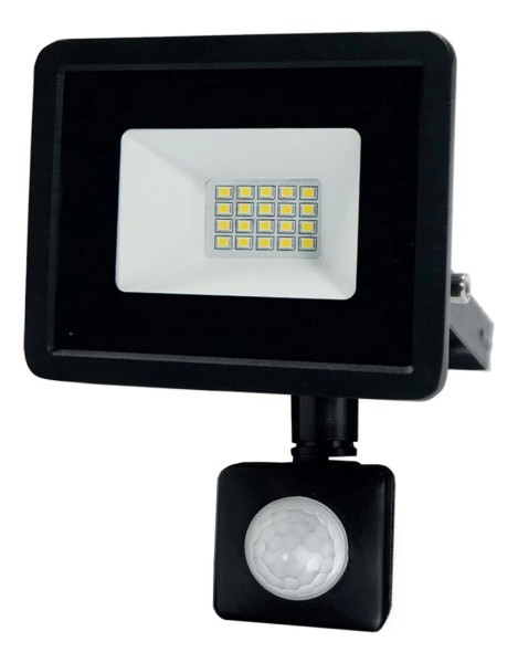 Foco Led Reflector Sensor Movimiento 20w Luz Fria Fotocelula