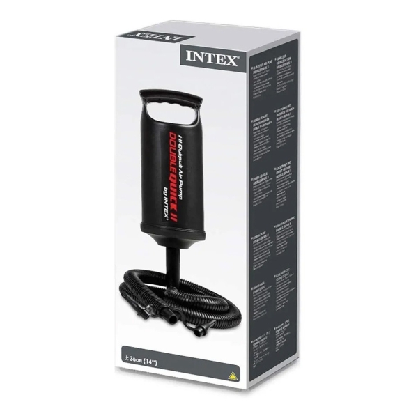 Inflador Manual Intex 68614 36cm Inflables Colchones Quick 2 - Imagen 3