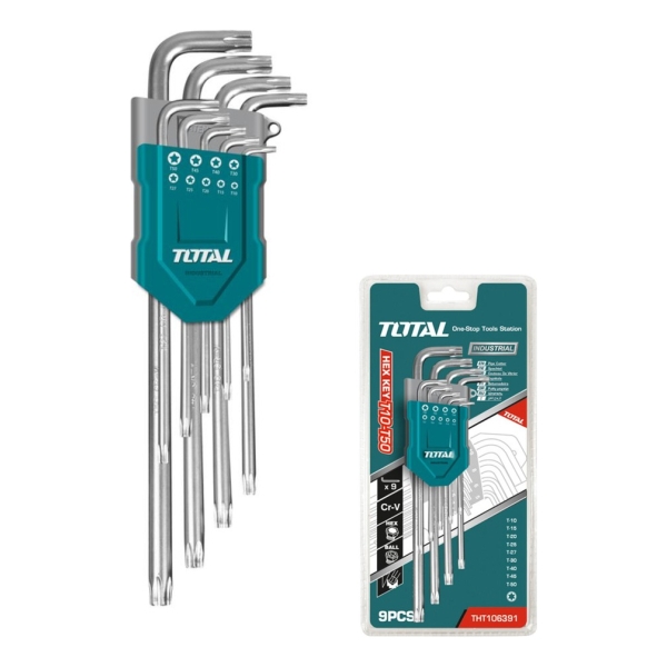 Juego De Llaves Torx 9 Piezas Total Industrial