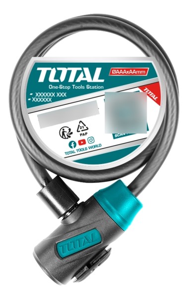 Candado Para Bicicleta 20x1200mm Con Cerradura Total - Imagen 3