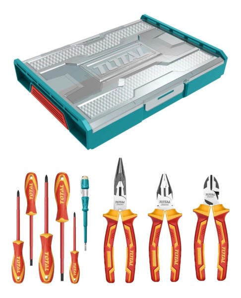 Set Organizador + 9 Herramientas Aisladas P Electricista Tot - Imagen 2