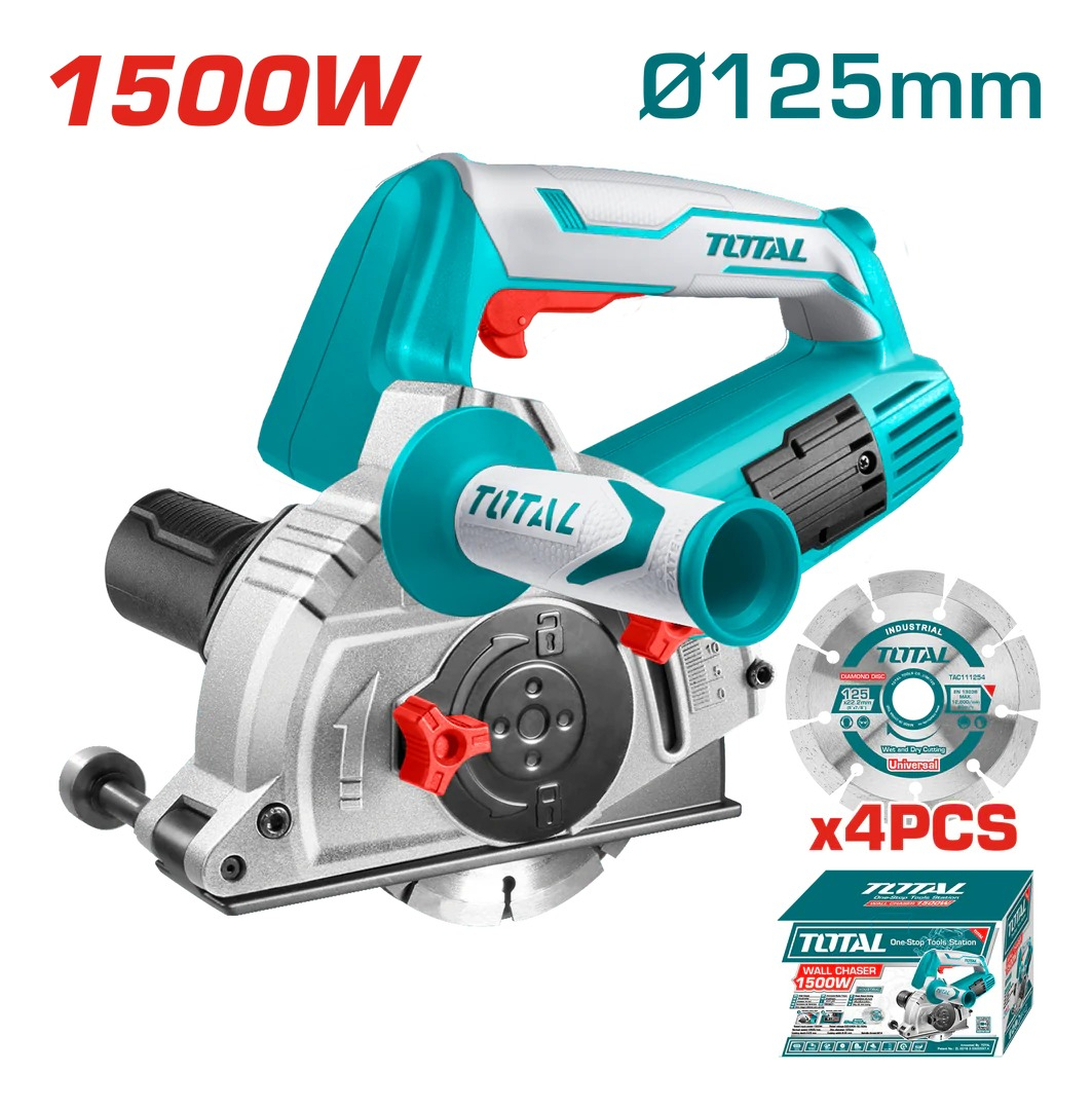 Acanaladora De Concreto Industrial 1500w Total Twlc1256 - Imagen 3