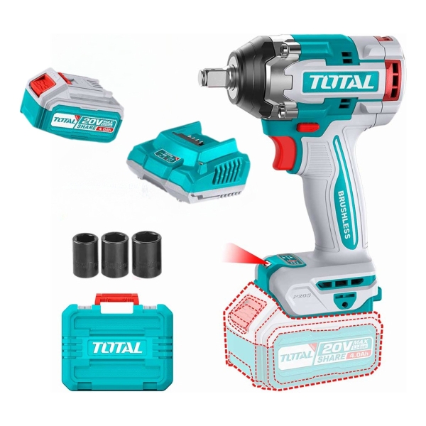 Llave De Impacto 20v 500nm Total Tiwli2050