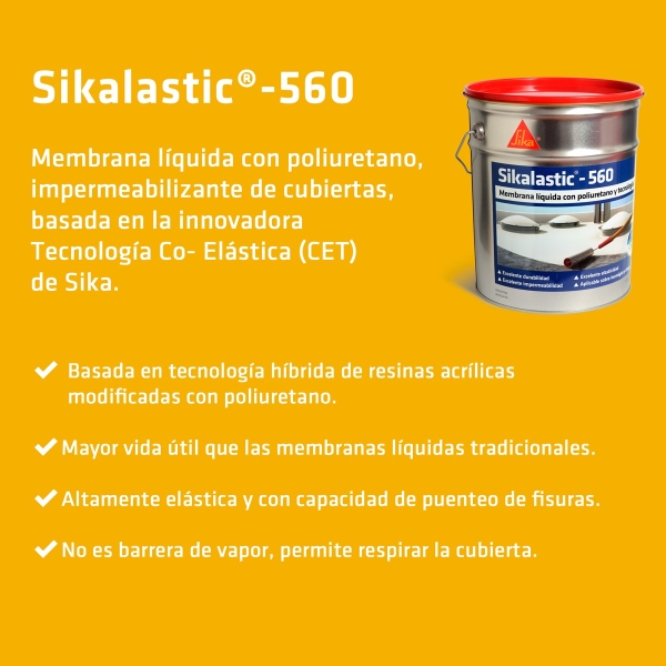 Sikalastic 560 Membrana Liquida Con Poliuretano 20 Kgs. - Imagen 3