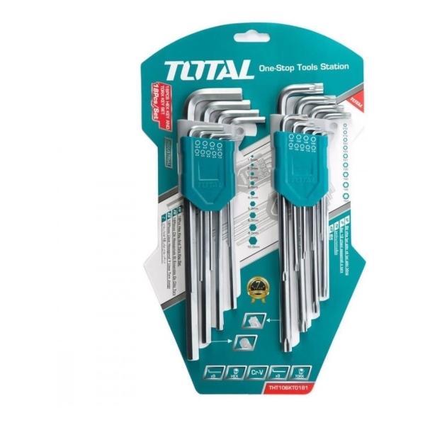 Juego De 18 Llaves Allen Y Torx Total Tht106kt0181 - Imagen 2