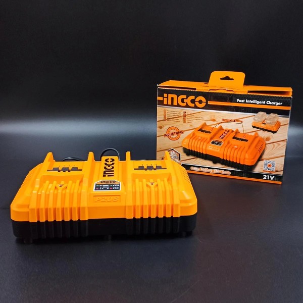 Cargador 20v Doble 8ah Rapido Ingco Fcli2082 - Imagen 3