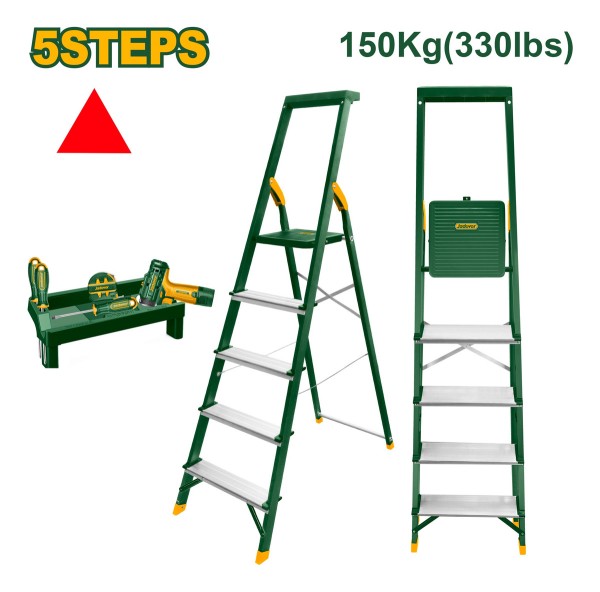 Escalera Aluminio 1.50met 5 Esc 150kg Jadever - Imagen 2