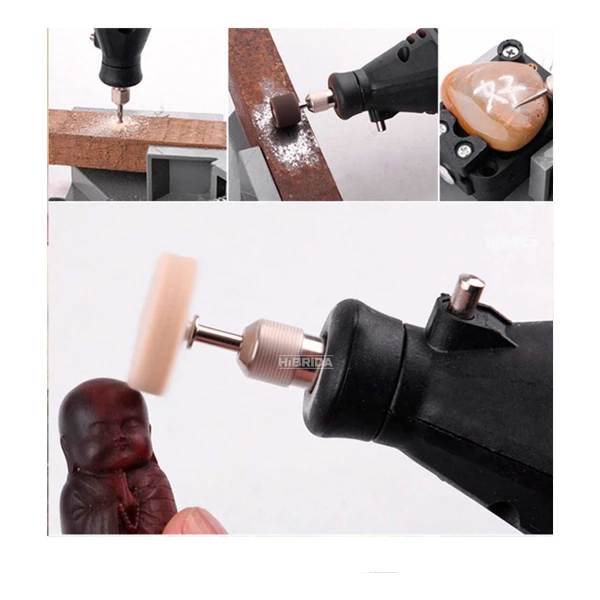 Mini Torno Total 20v Con 40 Accesorio Batería Y Cargador - Imagen 3