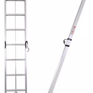 Escalera Aluminio Plegable Campacta 8 Esc 2.4m Hasta 150kg