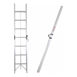 Escalera Aluminio Plegable Compacta 8 Esc 2.4m Hasta 150kg