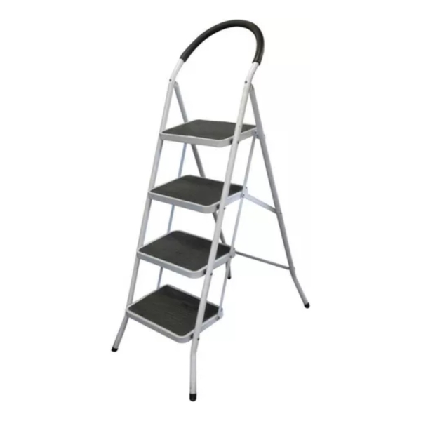 Escalera Metal Familiar Plegable Tijera 4esc 1.2m Hasta 150k - Imagen 2