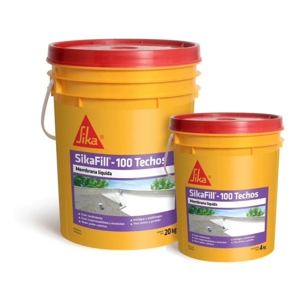 Membrana Líquida Sikafill 100 Techos 20+4kg Color E-gratis - Imagen 7