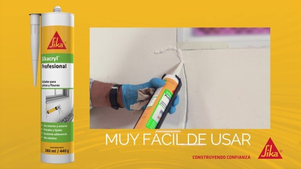 Sellador Acrilico Para Int/ext Sikacryl Profesional 300cc - Imagen 2