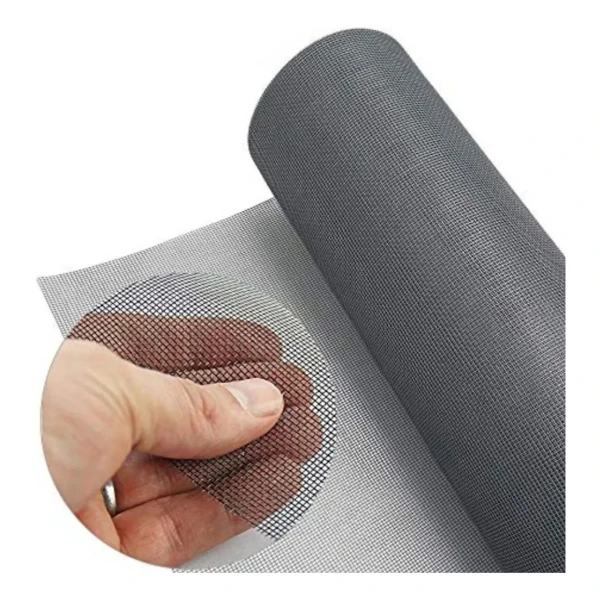 Tejido Malla Mosquitero De Fibra Negro 1m Ancho Por Metro