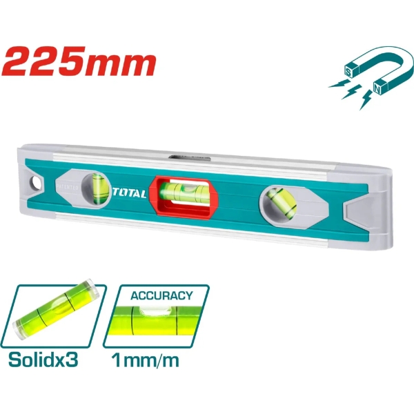 Nivel De Mano 225mm Magnetico Total Tmt2235 - Imagen 2