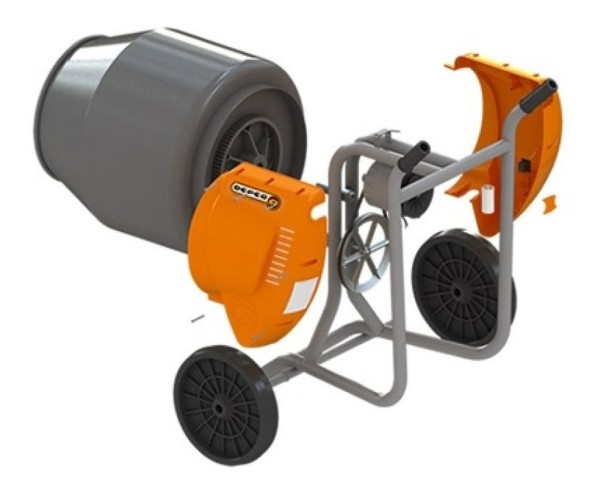 Hormigonera Mezcladora Deper 130lt Aprobada Para Obra - Imagen 2