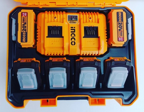 Set X 6 Baterias 20v P20s 4x2ah 2x4ah + Cargador Doble - Imagen 4