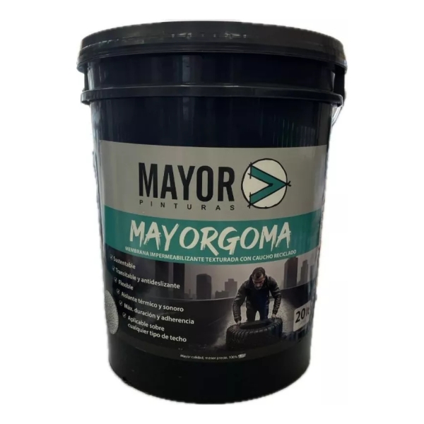 Membrana Mayor Goma 20 Kg Para Techos, Impermeabilizante