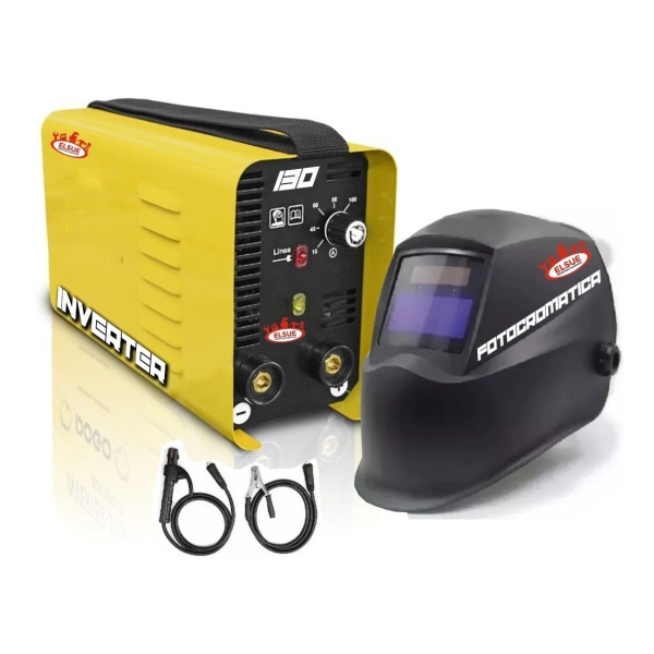 Soldadora Inverter Compacta 140 Profesional + Mascara Elsue