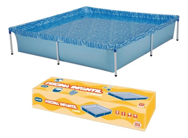 Piscina 1500lt Mor Reforzada Infantil 1.89 X 1.89 X 0.42 Mt