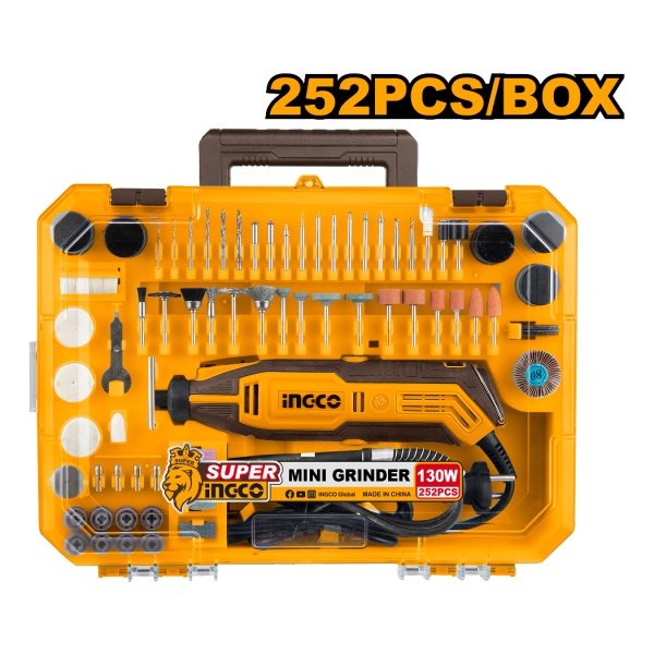 Mini Torno 130w En Valija C 252 Accesorios Ingco Mg133281 - Imagen 3