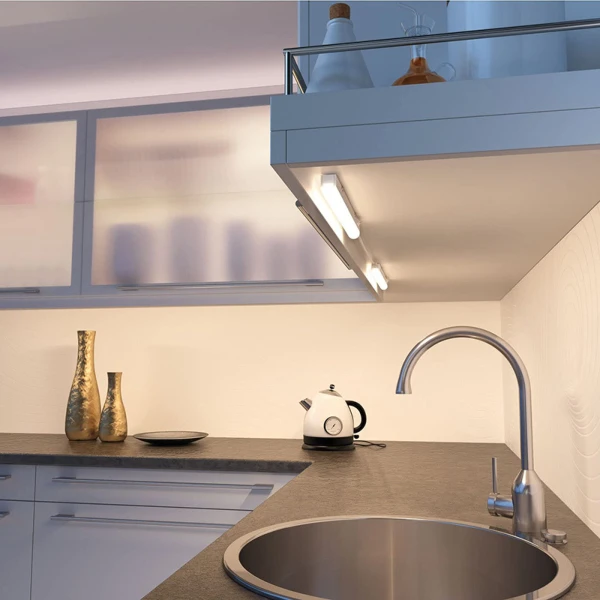 Tubo Led T5 Regleta Artefacto 30cm Luz Fría Blanca 5w - Imagen 4