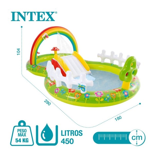 Piscina Inflable Centro De Juegos Con Rociador Intex 57154 - Imagen 6