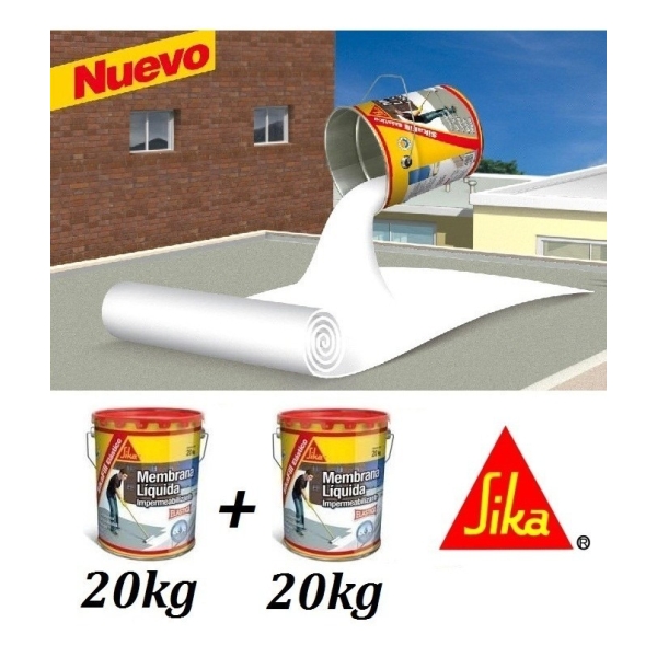 Membrana Liquida 20 + 20 Kg Pintura Sikafill Elastico Sika - Imagen 2