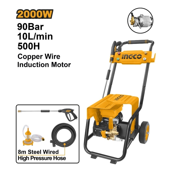 Hidrolavadora 2000w Induccion Ingco Hpwr30018 - Imagen 2