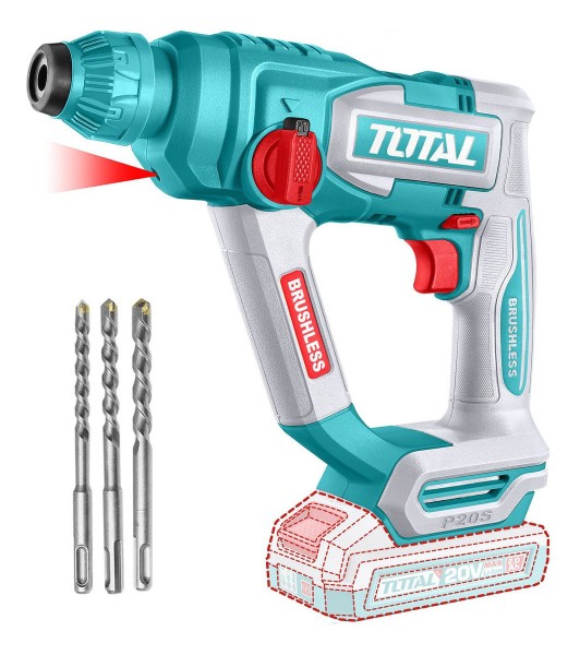 Rotomartillo Sin Carbones Sds Plus Total 20v 1.8j, S Batería