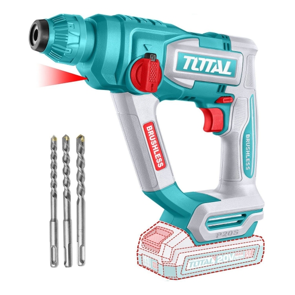 Rotomartillo Sin Carbones Sds Plus Total 20v 1.8j, S Batería