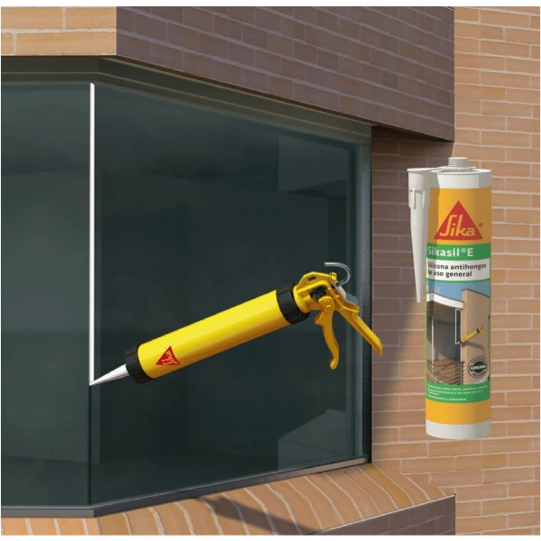 Silicona Acética Sikasil E Transparante 300ml Elsue - Imagen 2