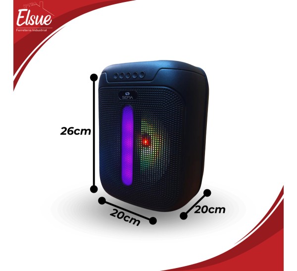 Parlante Bluetooth Usb Fm Rgb Ligth Bateria Litio Partybox - Imagen 2