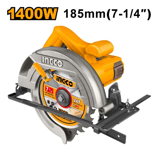 Sierra Circular Ingco Cs18568 185mm 1600w 5000rpm - Imagen 2