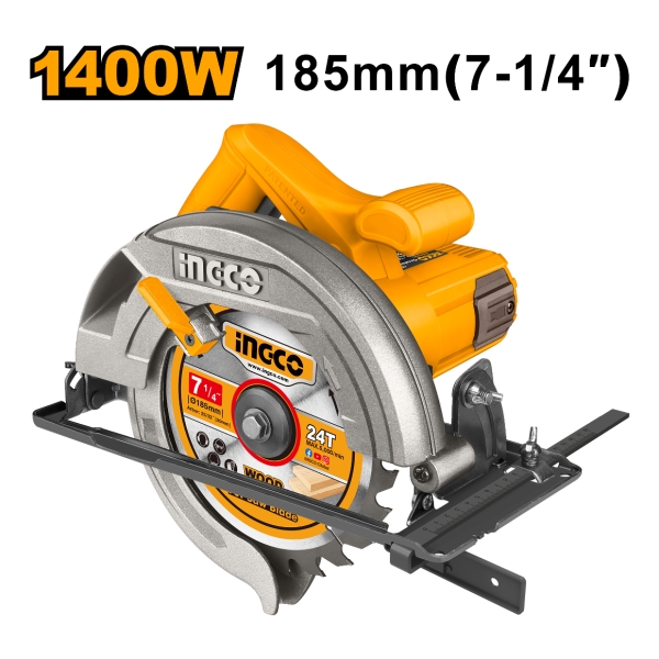 Sierra Circular Ingco Cs18568 185mm 1600w 5000rpm - Imagen 2