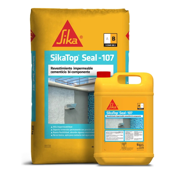 Sika Top Seal 107 Revestimiento Impermeable X 25kg A+b