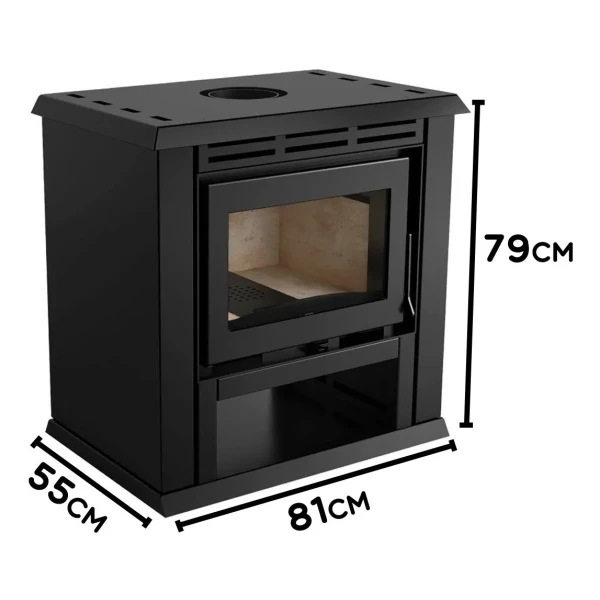 Calefactor Doble Combustion Monarch Liv313 140m2 + Kit Caño - Imagen 4