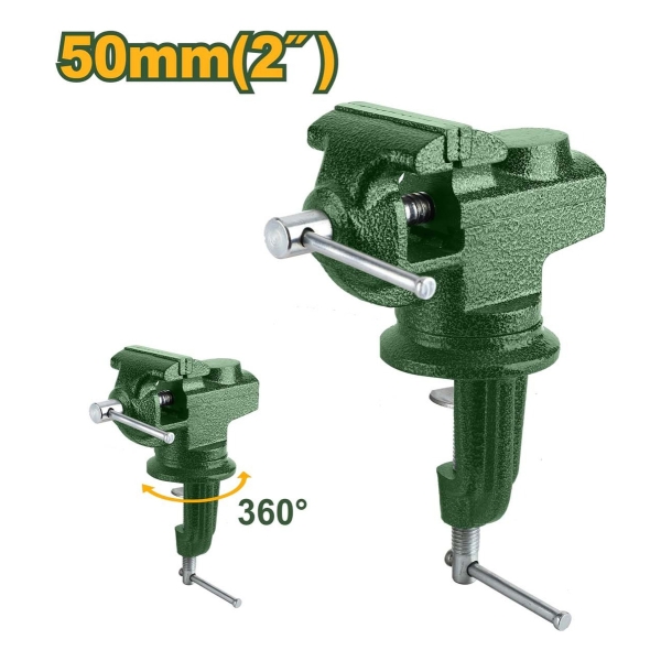 Morsa De Banco 50mm Base Giratoria Jadever Jdbv1a02 - Imagen 2