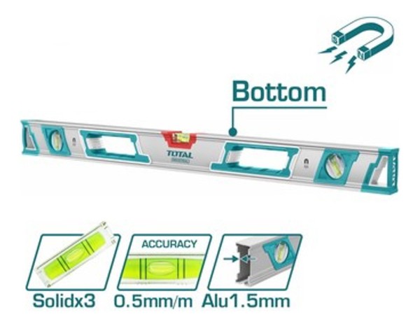 Nivel Magnetico Total De Aluminio 120cms Tmt212086m - Elsue - Imagen 3