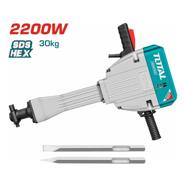 Martillo Demoledor Total Th220502 Industrial 2200w 75j - Imagen 2