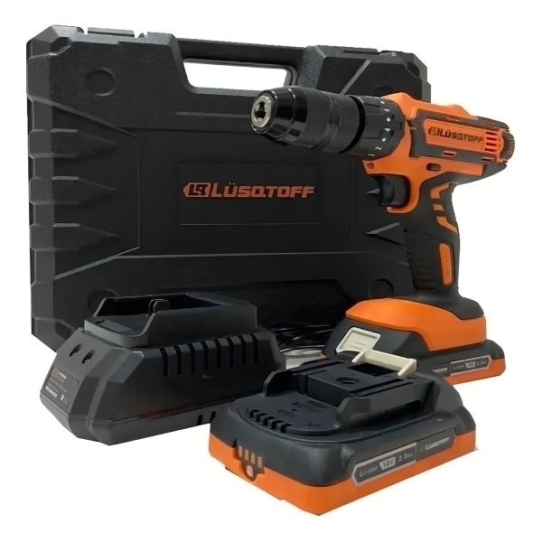 Taladro Atornillador Percutor 13mm Lusqtoff 18v 2 Bat Profes