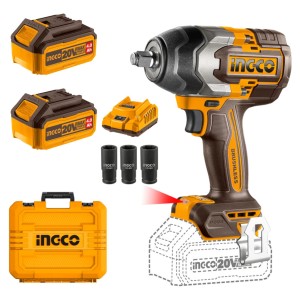 Llave De Impacto Inalámbrica 1/2 20v 850 Nm Ciwli2085 Ingco