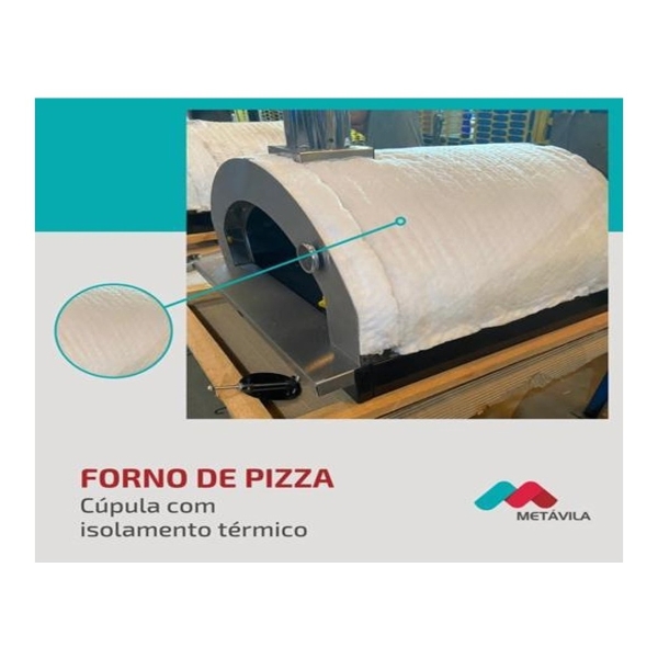 Horno Pizza Leña Interior Movible Metavila 53x88x74 815in - Imagen 3